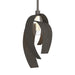 Hubbardton Forge - One Light Mini Pendant - Corona - Dark Smoke- Union Lighting Luminaires Decor