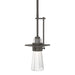 Hubbardton Forge - One Light Mini Pendant - Erlenmeyer - Dark Smoke- Union Lighting Luminaires Decor