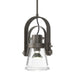 Hubbardton Forge - One Light Mini Pendant - Erlenmeyer - Dark Smoke- Union Lighting Luminaires Decor