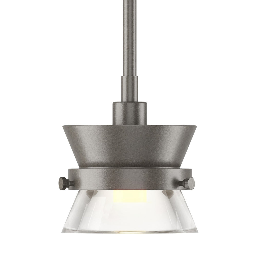 Hubbardton Forge - One Light Mini Pendant - Apparatus - Dark Smoke- Union Lighting Luminaires Decor