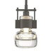 Hubbardton Forge - One Light Mini Pendant - Cuff - Dark Smoke- Union Lighting Luminaires Decor