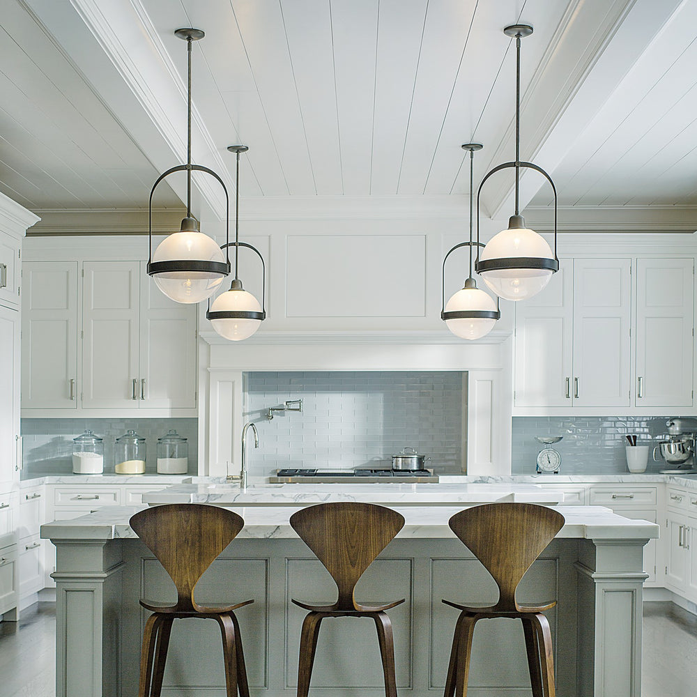 Hubbardton Forge - One Light Mini Pendant - Atlas - Dark Smoke- Union Lighting Luminaires Decor