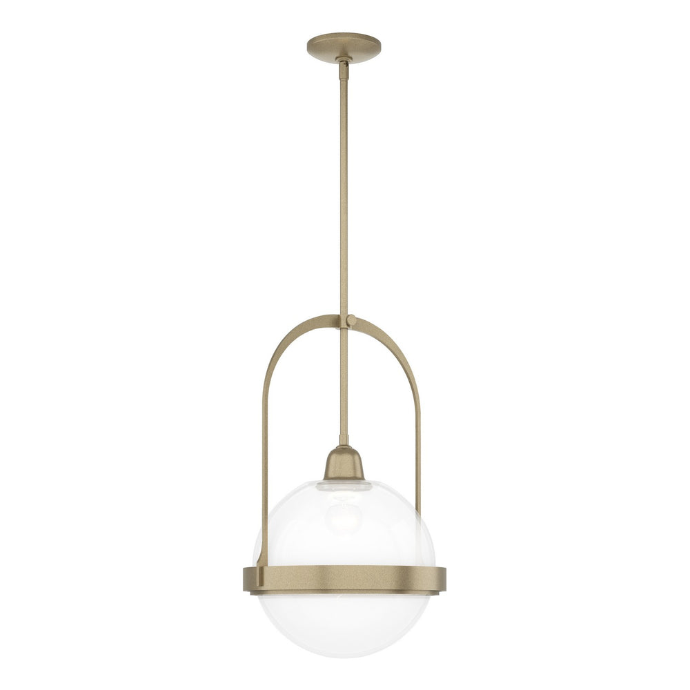 Hubbardton Forge - One Light Mini Pendant - Atlas - Soft Gold- Union Lighting Luminaires Decor