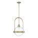 Hubbardton Forge - One Light Mini Pendant - Atlas - Soft Gold- Union Lighting Luminaires Decor