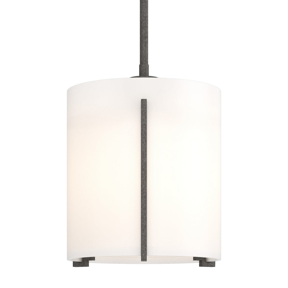 Hubbardton Forge - One Light Mini Pendant - Exos Glass - Natural Iron- Union Lighting Luminaires Decor