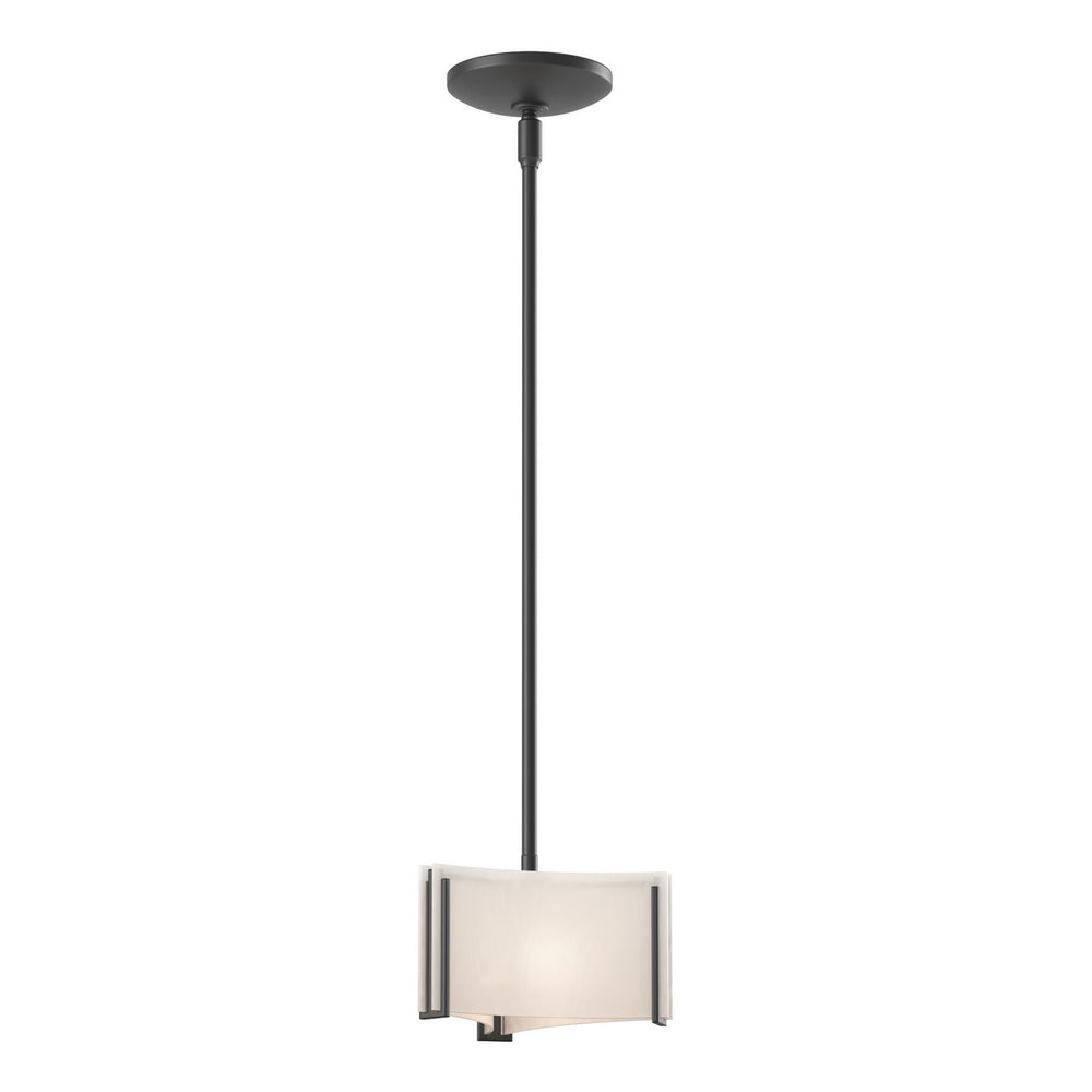 Hubbardton Forge - One Light Mini Pendant - Exos Glass - Black- Union Lighting Luminaires Decor