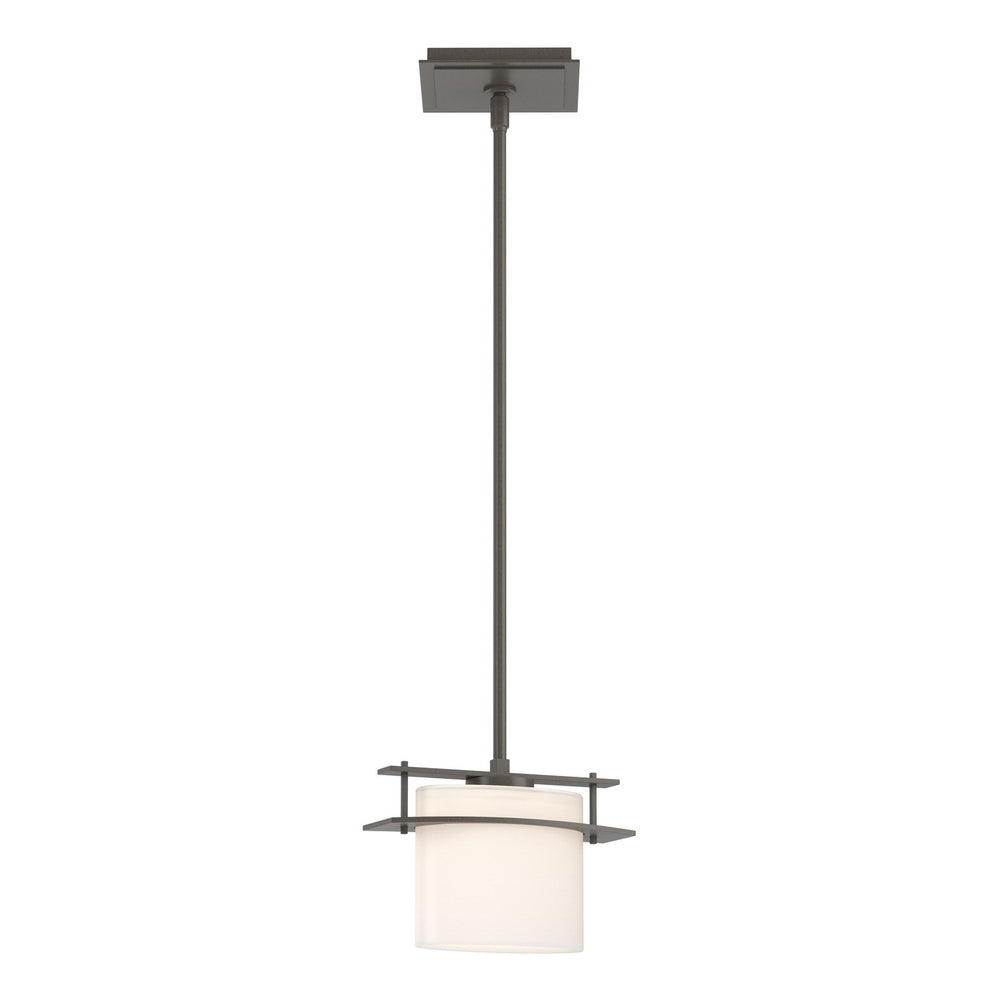 Hubbardton Forge - One Light Mini Pendant - Ellipse - Dark Smoke- Union Lighting Luminaires Decor
