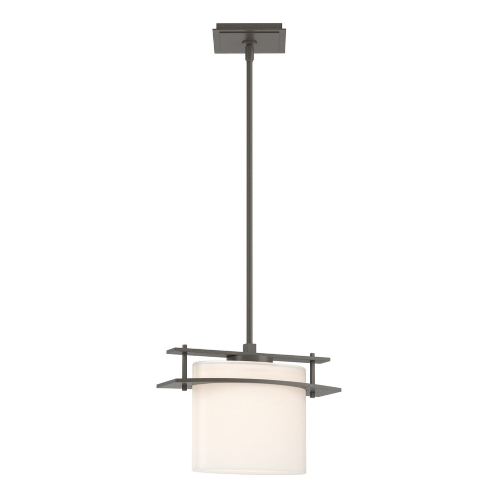 Hubbardton Forge - One Light Mini Pendant - Ellipse - Dark Smoke- Union Lighting Luminaires Decor