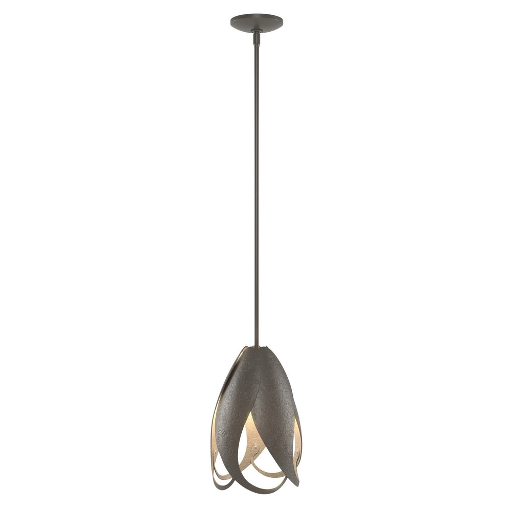 Hubbardton Forge - One Light Mini Pendant - Pental - Dark Smoke- Union Lighting Luminaires Decor