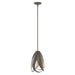Hubbardton Forge - One Light Mini Pendant - Pental - Dark Smoke- Union Lighting Luminaires Decor