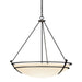 Hubbardton Forge - Three Light Chandelier - Tryne - Black- Union Lighting Luminaires Decor
