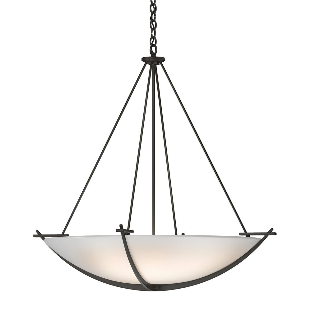 Hubbardton Forge - Three Light Chandelier - Compass - Dark Smoke- Union Lighting Luminaires Decor