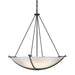 Hubbardton Forge - Three Light Chandelier - Compass - Dark Smoke- Union Lighting Luminaires Decor