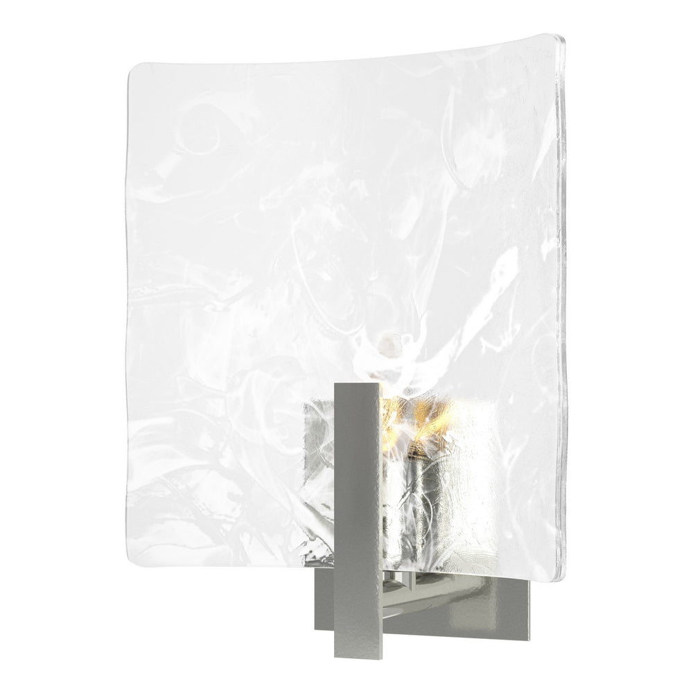 Hubbardton Forge - One Light Bath Sconce - Arc - Sterling- Union Lighting Luminaires Decor