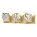 Hubbardton Forge - Three Light Bath Sconce - Gatsby - Modern Brass- Union Lighting Luminaires Decor