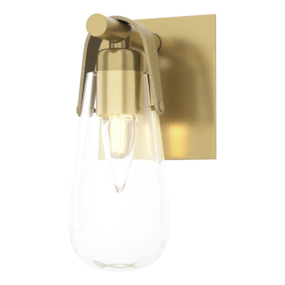 Hubbardton Forge - One Light Bath Sconce - Eos - Modern Brass- Union Lighting Luminaires Decor