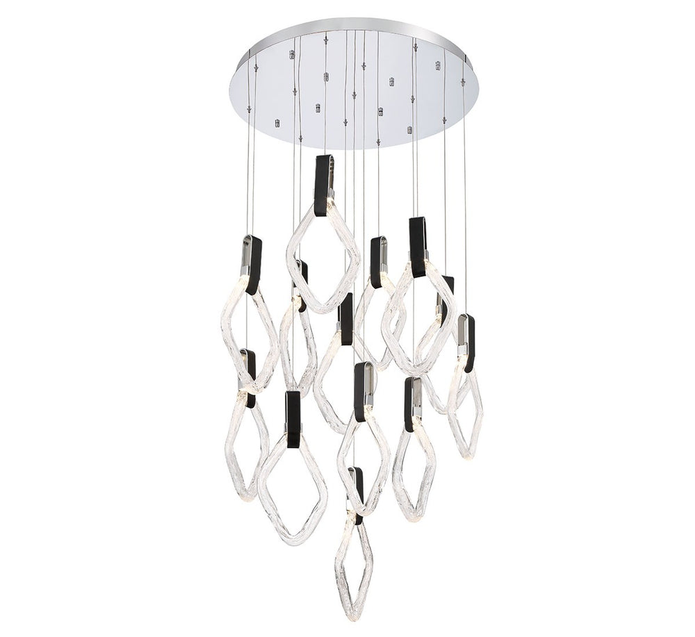 Lib & Co. Canada - LED Chandelier - Catania - Chrome- Union Lighting Luminaires Decor