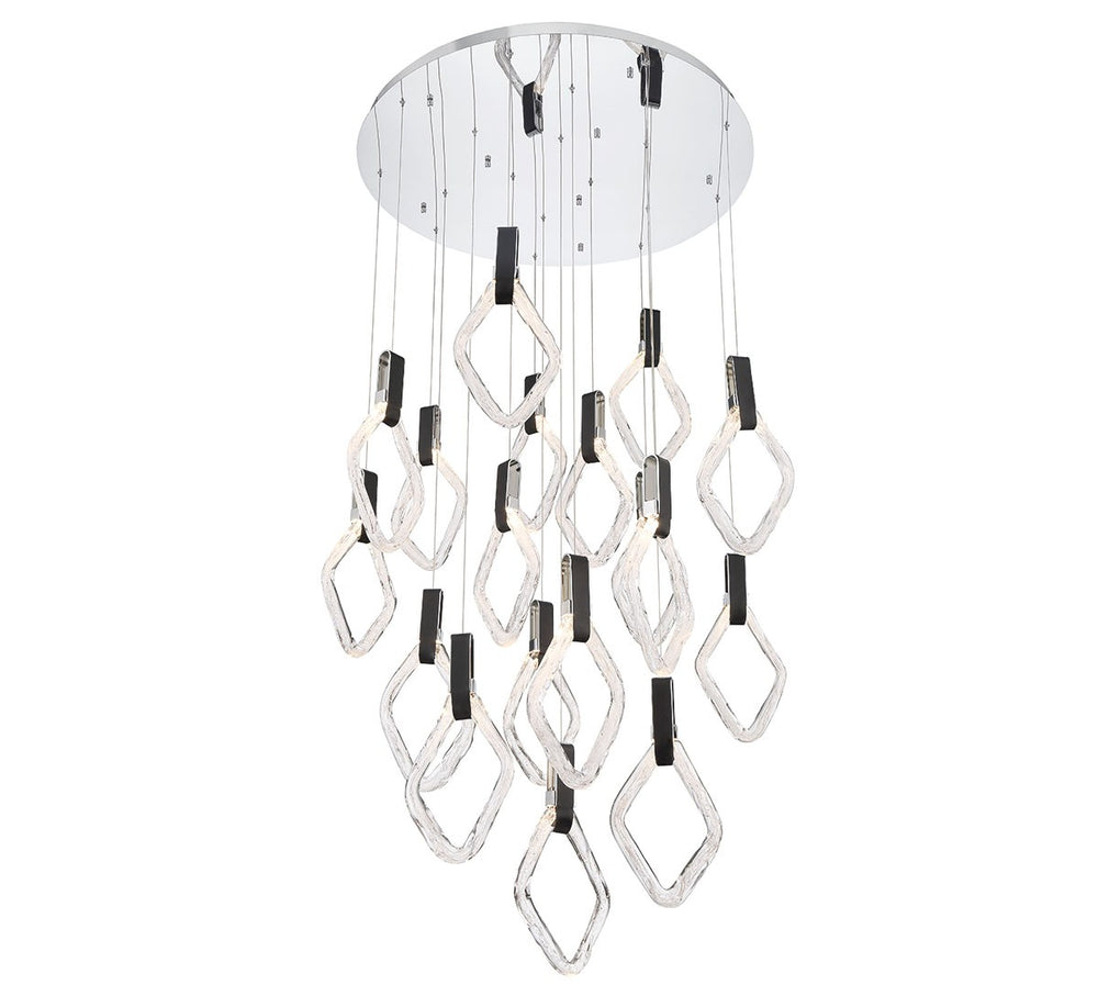 Lib & Co. Canada - LED Chandelier - Catania - Chrome- Union Lighting Luminaires Decor