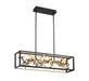 Lib & Co. Canada - LED Chandelier - Terlizzi - Matte Black with Gold Accent- Union Lighting Luminaires Decor