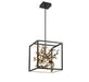 Lib & Co. Canada - LED Chandelier - Terlizzi - Matte Black with Gold Accent- Union Lighting Luminaires Decor