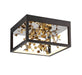 Lib & Co. Canada - LED Ceiling Mount - Terlizzi - Matte Black with Gold Accent- Union Lighting Luminaires Decor