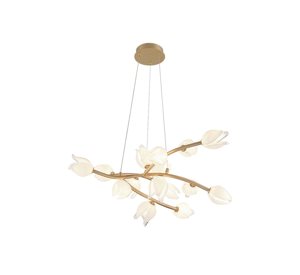 Lib & Co. Canada - LED Chandelier - Belluno - Champagne Gold- Union Lighting Luminaires Decor