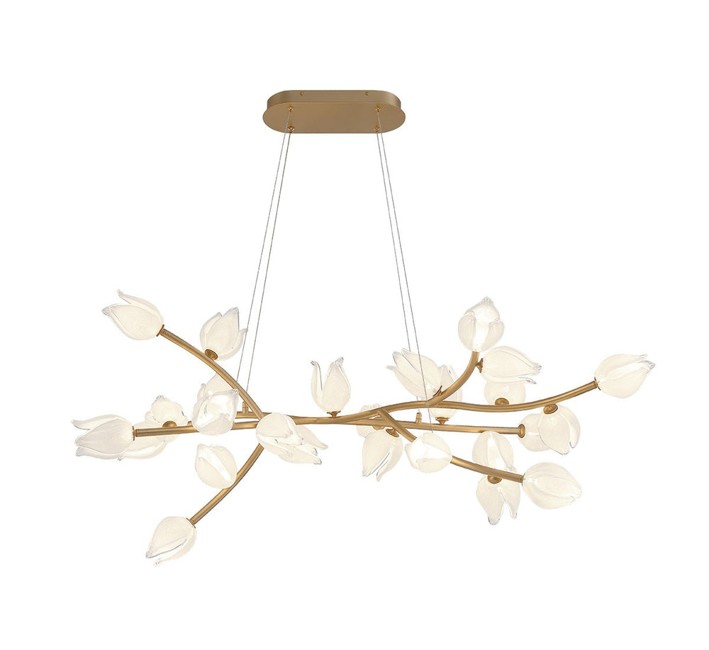 Lib & Co. Canada - LED Chandelier - Belluno - Champagne Gold- Union Lighting Luminaires Decor