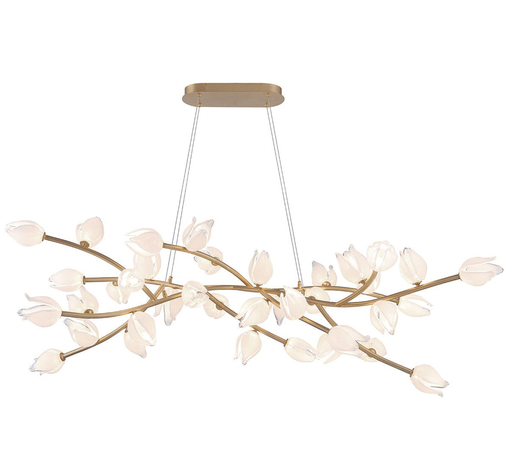 Lib & Co. Canada - LED Chandelier - Belluno - Champagne Gold- Union Lighting Luminaires Decor