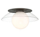 Lib & Co. Canada - One Light Ceiling / Wall Mount - Ancona - Metallic Black- Union Lighting Luminaires Decor