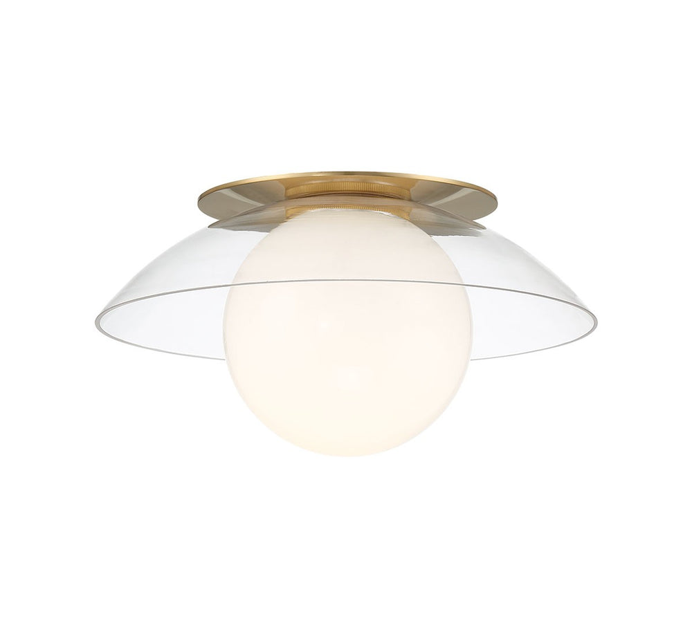 Lib & Co. Canada - One Light Ceiling / Wall Mount - Ancona - Soft Brass- Union Lighting Luminaires Decor