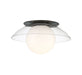 Lib & Co. Canada - One Light Ceiling / Wall Mount - Ancona - Metallic Black- Union Lighting Luminaires Decor