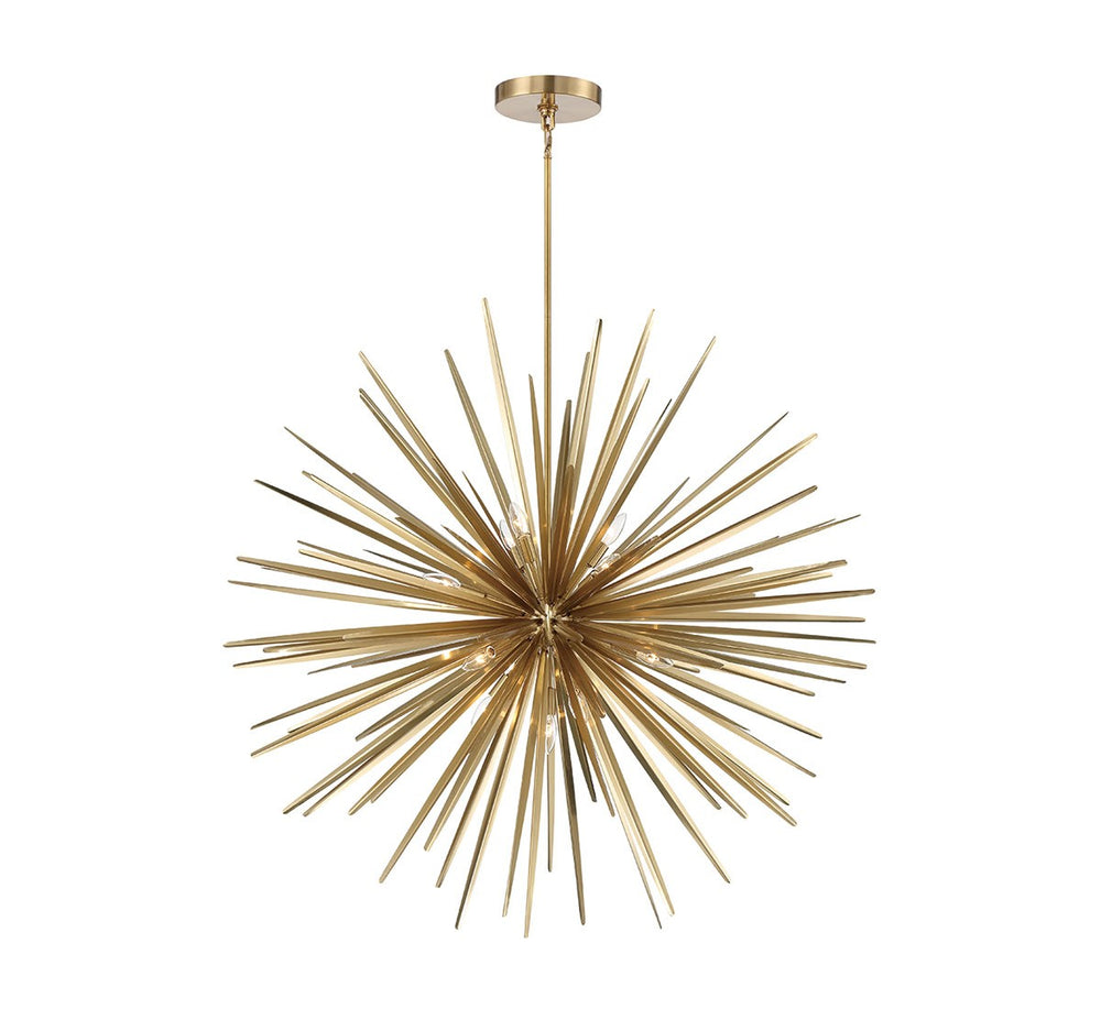 Lib & Co. Canada - 14 Light Chandelier - Trapani - Soft Brass- Union Lighting Luminaires Decor