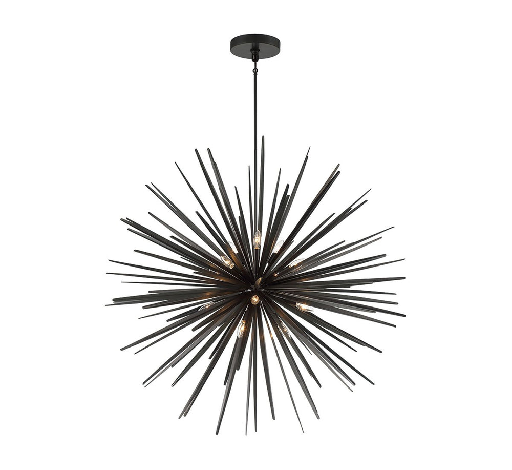 Lib & Co. Canada - 14 Light Chandelier - Trapani - Metallic Black- Union Lighting Luminaires Decor
