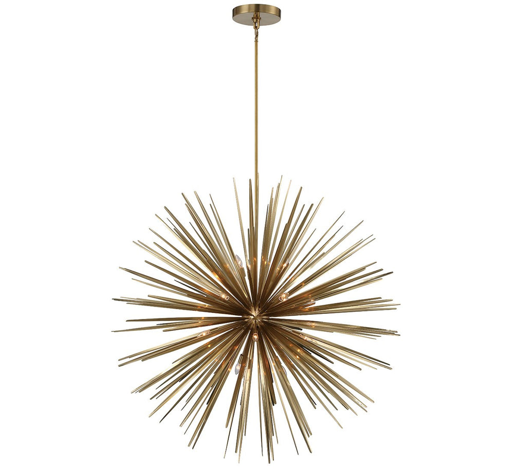 Lib & Co. Canada - 18 Light Chandelier - Trapani - Soft Brass- Union Lighting Luminaires Decor