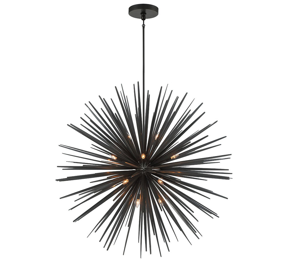 Lib & Co. Canada - 18 Light Chandelier - Trapani - Metallic Black- Union Lighting Luminaires Decor