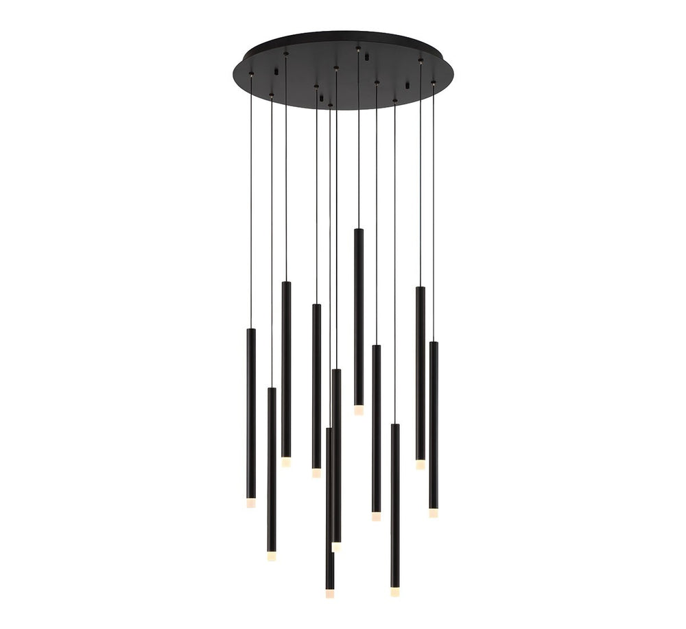 Lib & Co. Canada - LED Chandelier - Amalfi - Matte Black- Union Lighting Luminaires Decor