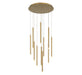 Lib & Co. Canada - LED Chandelier - Amalfi - Plated Brushed Gold- Union Lighting Luminaires Decor