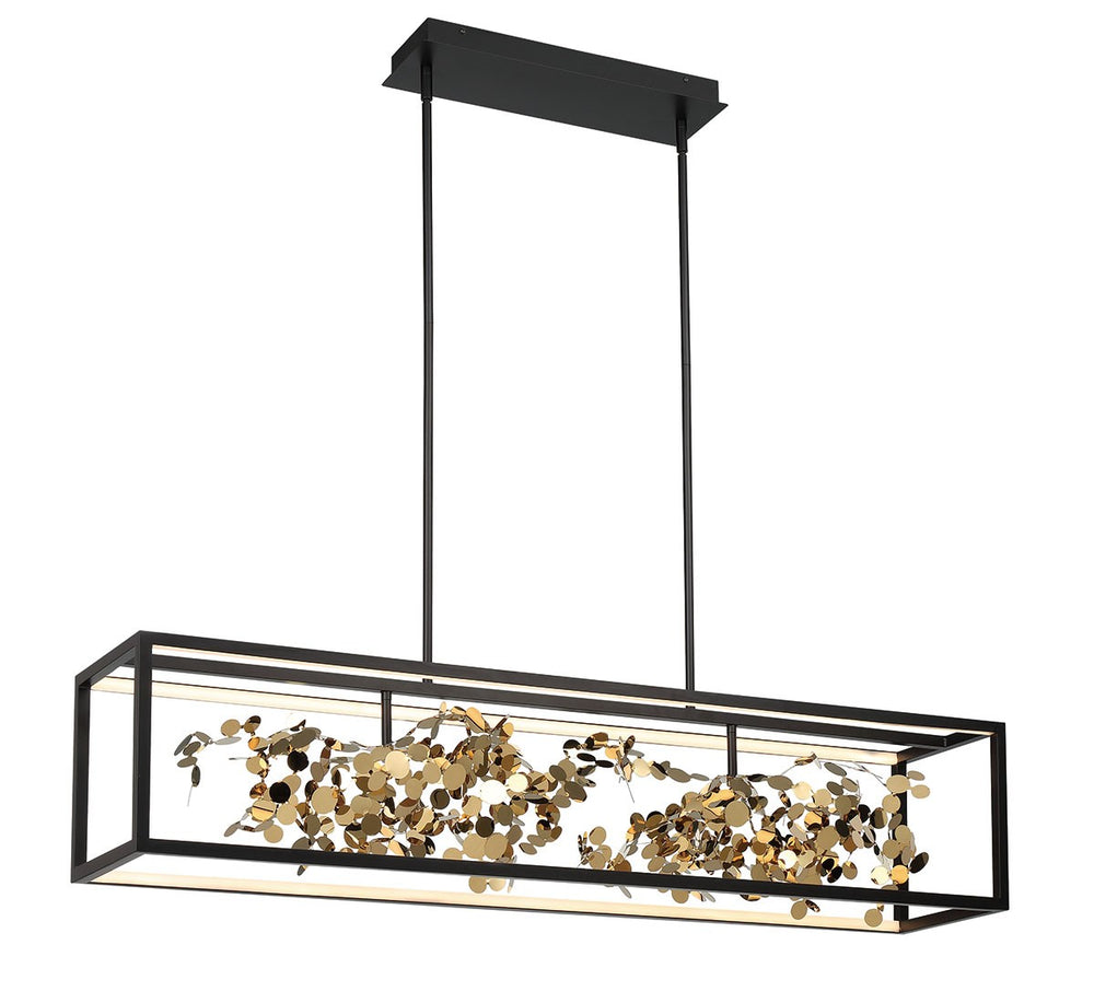 Lib & Co. Canada - LED Chandelier - Terlizzi - Matte Black with Gold Accent- Union Lighting Luminaires Decor