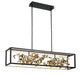 Lib & Co. Canada - LED Chandelier - Terlizzi - Matte Black with Gold Accent- Union Lighting Luminaires Decor