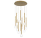 Lib & Co. Canada - LED Chandelier - Positano - Plated Brushed Gold- Union Lighting Luminaires Decor
