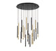 Lib & Co. Canada - LED Chandelier - Amalfi - Matte Black and Plated Brushed Gold- Union Lighting Luminaires Decor