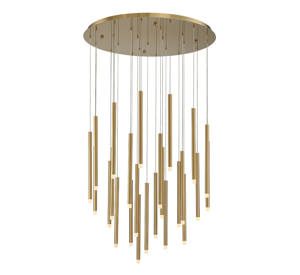 Lib & Co. Canada - LED Chandelier - Amalfi - Plated Brushed Gold- Union Lighting Luminaires Decor