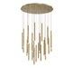Lib & Co. Canada - LED Chandelier - Amalfi - Plated Brushed Gold- Union Lighting Luminaires Decor