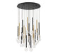Lib & Co. Canada - LED Chandelier - Positano - Matte Black and Plated Brushed Gold- Union Lighting Luminaires Decor
