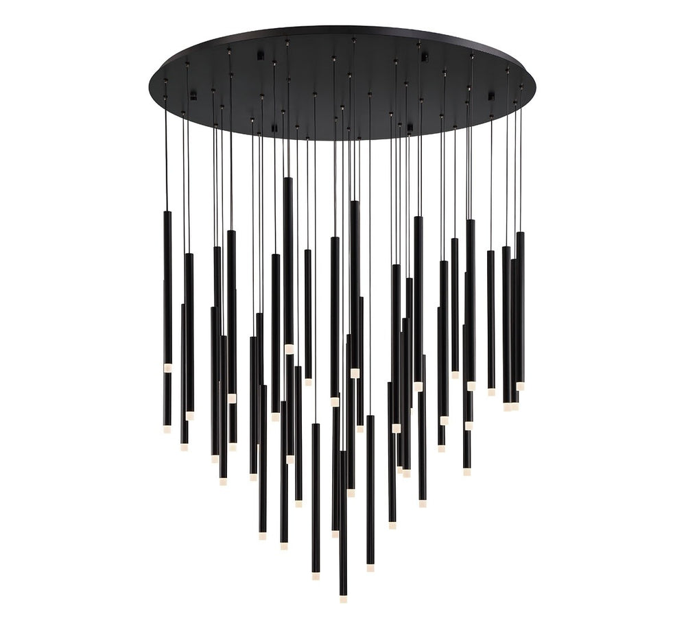 Lib & Co. Canada - LED Chandelier - Amalfi - Matte Black- Union Lighting Luminaires Decor
