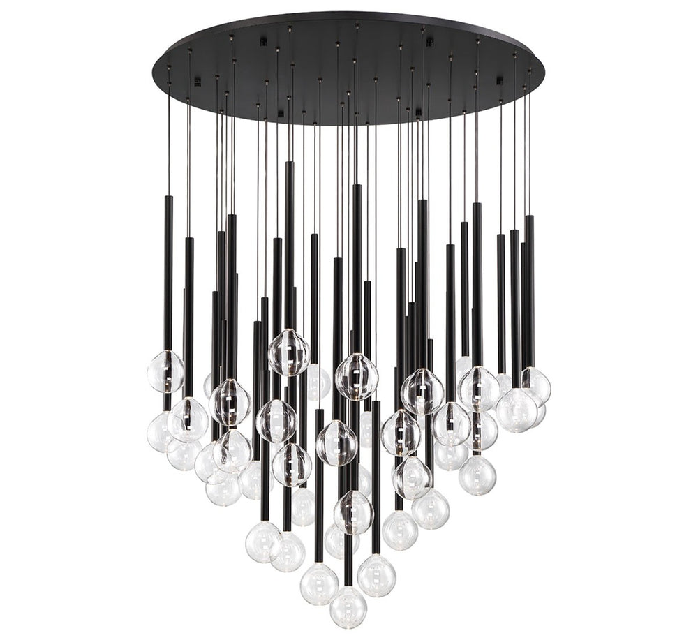 Lib & Co. Canada - LED Chandelier - Positano - Matte Black- Union Lighting Luminaires Decor