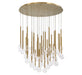Lib & Co. Canada - LED Chandelier - Positano - Plated Brushed gold- Union Lighting Luminaires Decor