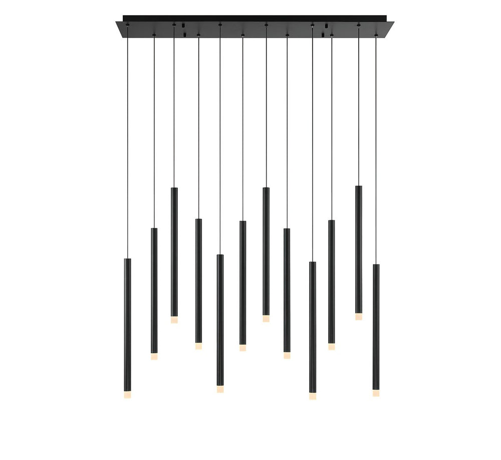Lib & Co. Canada - LED Chandelier - Amalfi - Matte Black- Union Lighting Luminaires Decor