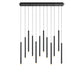 Lib & Co. Canada - LED Chandelier - Amalfi - Matte Black- Union Lighting Luminaires Decor