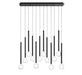 Lib & Co. Canada - LED Chandelier - Positano - Matte Black- Union Lighting Luminaires Decor
